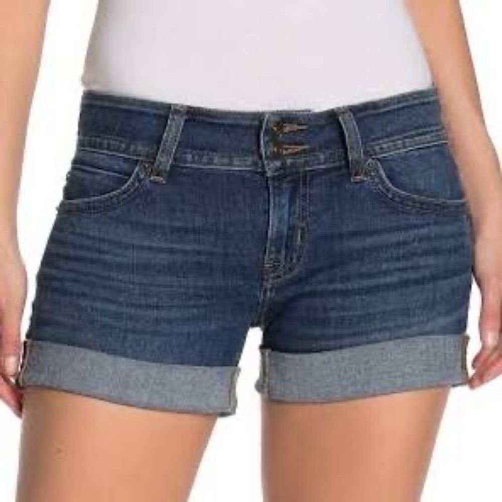 Hudson Double Button Cuffed Shorts Sz 24
